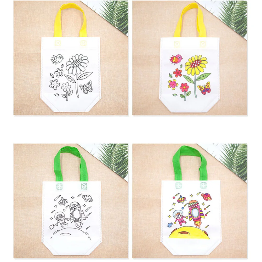 12 Pcs Shopping Bags Blank Pattern Nonwoven Lightweight Colored Painted DIY Accessories Storage Pouch for Outdoor Shopping 
12 Pcs Shopping Bags Blank Pattern Nonwoven Lightweight Colored Painted DIY Accessories Storage Pouch for Outdoor Shopping