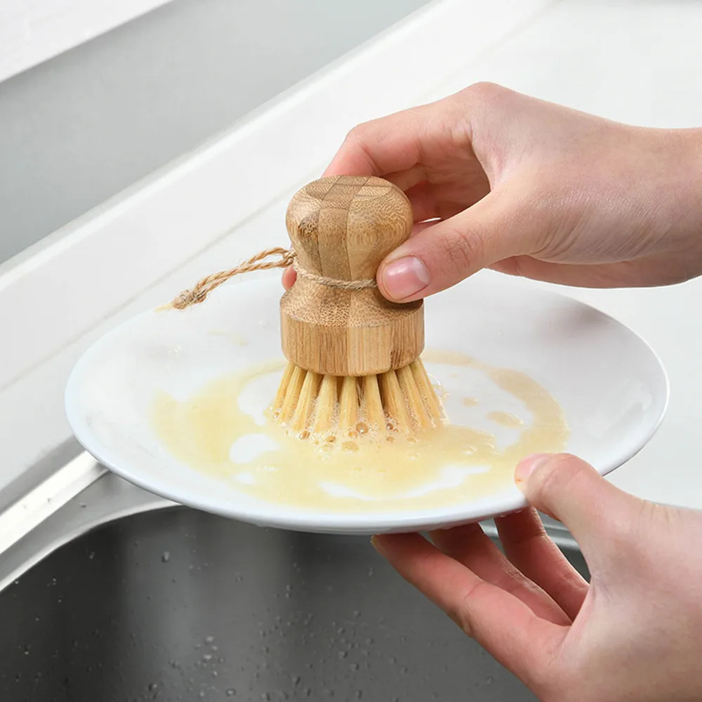 Dish Scrub Brushes Kitchen Wooden Cleaning Scrubbers for Washing Cast Iron Pan/Pot, Natural Sisal Bristles
Dish Scrub Brushes Kitchen Wooden Cleaning Scrubbers for Washing Cast Iron Pan/Pot, Natural Sisal Bristles