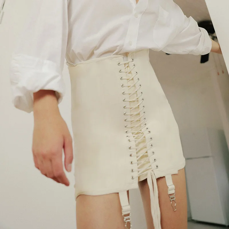 GBVLGAR Women Cross Lace Up High Waist Hip Mini Short Skirt Sexy Bandage Drawstring Hot Korean Skirts Gothic Streetwear
GBVLGAR Women Cross Lace Up High Waist Hip Mini Short Skirt Sexy Bandage Drawstring Hot Korean Skirts Gothic Streetwear