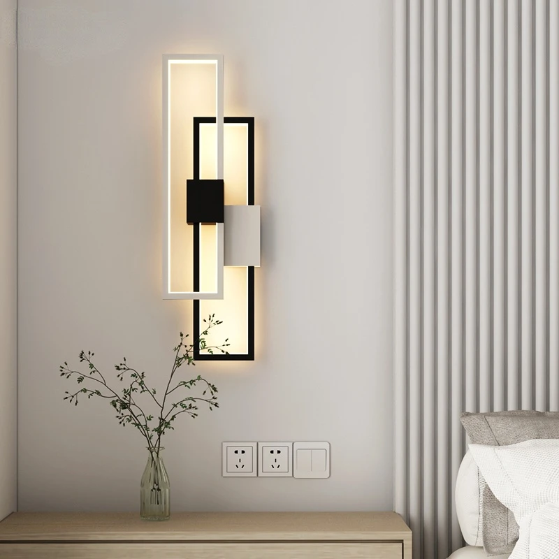 

Современный минималистичный светодиодный настенный светильник для комнаты, Скандинавская лампа для гостиной, кабинета, спальни, прикроватного столика, коридора, лестницы, кухни, комнатное освещение