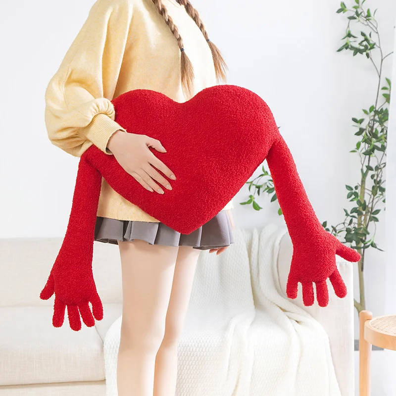 Hot Sale 50x40cm Hug Heart Long Hands Pillow Plush Stuffed Decorative Colorful Love Pillow Valentine's Day Gift Dropshipping 
Hot Sale 50x40cm Hug Heart Long Hands Pillow Plush Stuffed Decorative Colorful Love Pillow Valentine's Day Gift Dropshipping