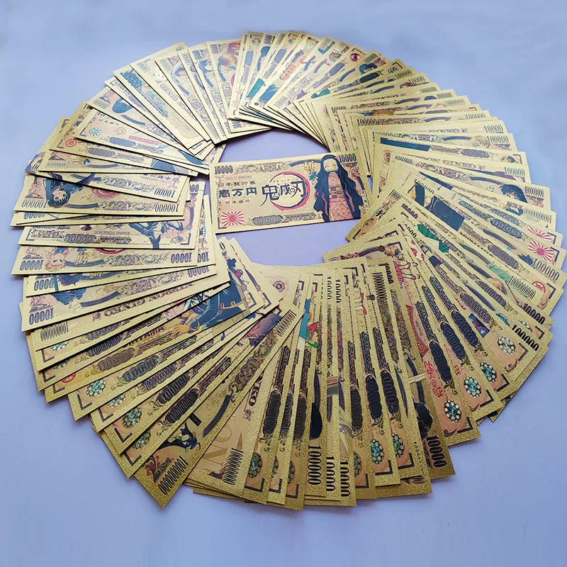 All Type Japan Anime Manga Sets Gold Plated Commemorative Banknotes Art Souvenir Birthday Gift for Collection Hobby Kid Toy
All Type Japan Anime Manga Sets Gold Plated Commemorative Banknotes Art Souvenir Birthday Gift for Collection Hobby Kid Toy