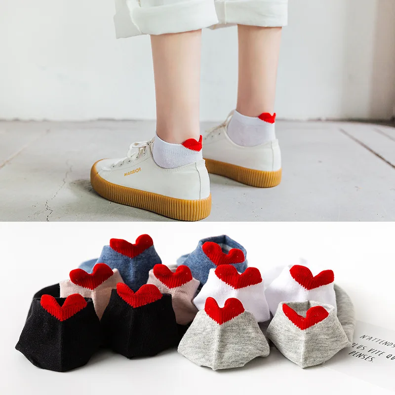 Kawaii Socks For Women Female Cotton Ankle Socks Solid Red Heart Students Girls Lovely Japanese Style Short Socks Funny Socks
Kawaii Socks For Women Female Cotton Ankle Socks Solid Red Heart Students Girls Lovely Japanese Style Short Socks Funny Socks