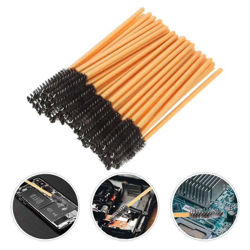 50 шт., щётки для чистки наушников 
50 шт., щётки для чистки наушников