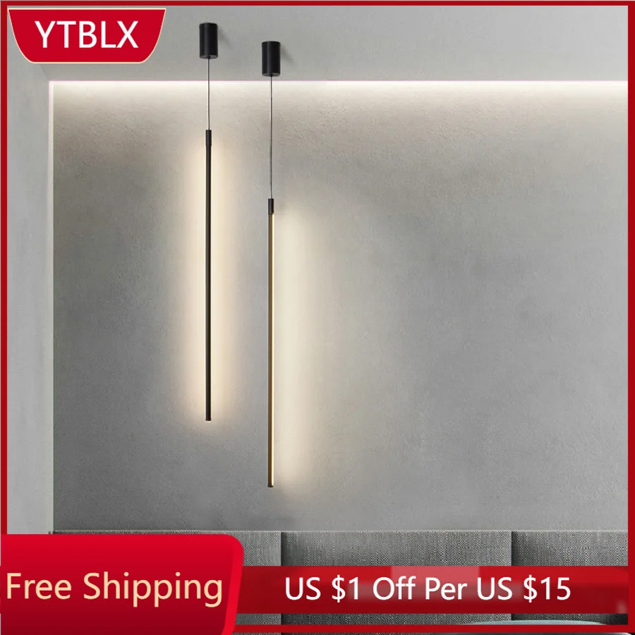 Modern Simple Pendant Lamp Black Long Strip Chandelier For Hotel Bedroom Living Room Kitchen Background Decor LED Chandelier New
Modern Simple Pendant Lamp Black Long Strip Chandelier For Hotel Bedroom Living Room Kitchen Background Decor LED Chandelier New