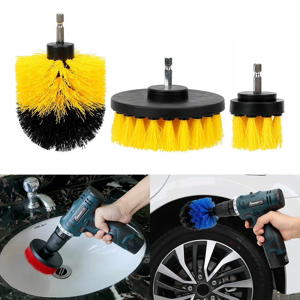 Cleaning Tool Car Auto Care Auto Detailing 3pcs/set Car Brush Drill Scrubber Brush Kit Hard Bristle
Cleaning Tool Car Auto Care Auto Detailing 3pcs/set Car Brush Drill Scrubber Brush Kit Hard Bristle