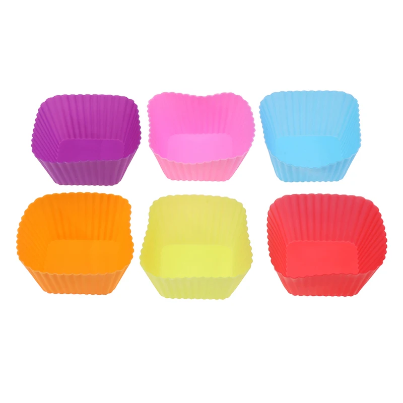 

1/6Pcs Jelly Pudding Mold Muffin Cake Cup Silicone Molds Bakeware Maker DIY Cake Decorating Tools Kitchen Accessories