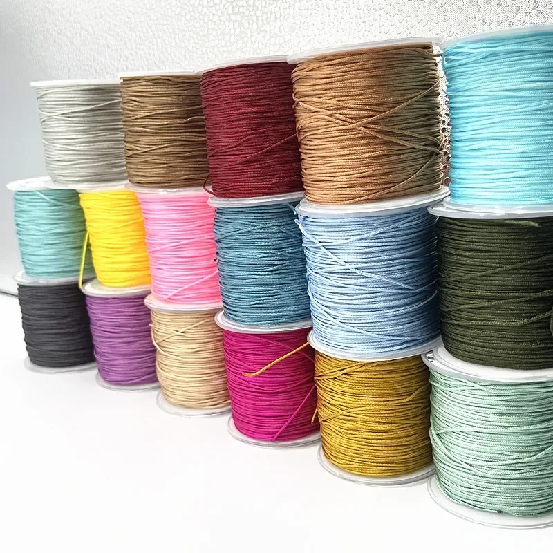0.8mm Nylon Cord Thread Chinese Knot Macrame Cord Bracelet Braided String DIY Tassels Beading Shamballa String Thread
0.8mm Nylon Cord Thread Chinese Knot Macrame Cord Bracelet Braided String DIY Tassels Beading Shamballa String Thread