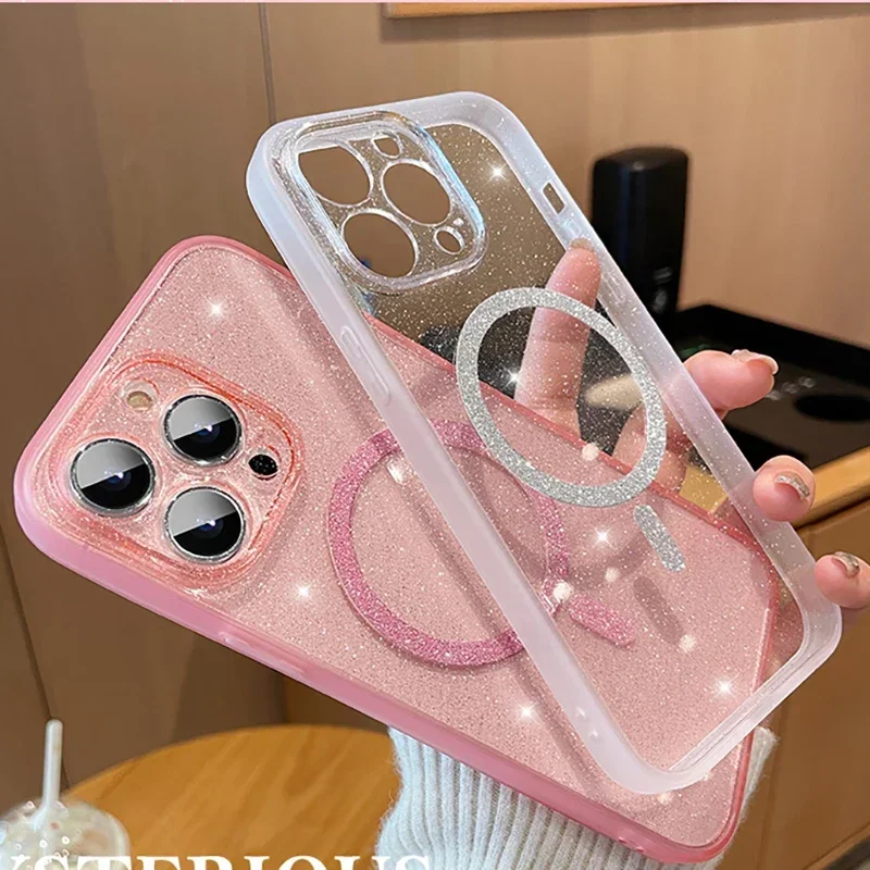 High quality 2023 New Wireless Charger Glitter Clear Bling Hard Case For iPhone 15 14 Pro Max 13 12 11 Pro Korea fashion Cover
High quality 2023 New Wireless Charger Glitter Clear Bling Hard Case For iPhone 15 14 Pro Max 13 12 11 Pro Korea fashion Cover