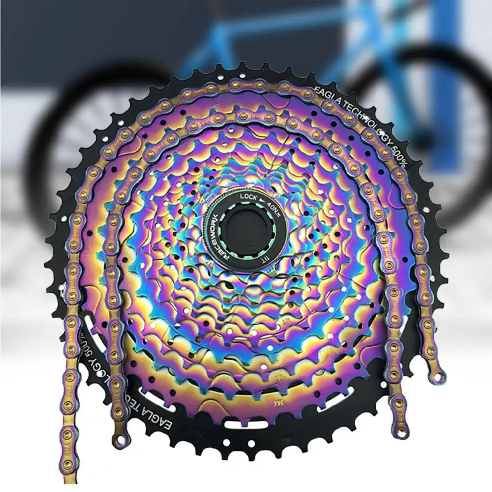 12 Speed 11-50T MTB Mountain Bike Cassette Dazzling Freewheel Ultralight Wear-resistant Flywheel
12 Speed 11-50T MTB Mountain Bike Cassette Dazzling Freewheel Ultralight Wear-resistant Flywheel