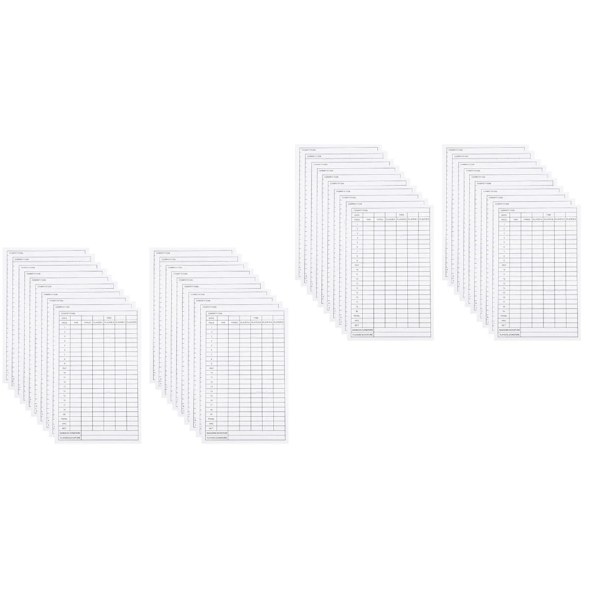 40 Pcs CD Mini Golf Scorecard Gift Sheet Coated Paper Cards Portable Golfs Scorecards Competition Sports Accessory Ball
40 Pcs CD Mini Golf Scorecard Gift Sheet Coated Paper Cards Portable Golfs Scorecards Competition Sports Accessory Ball