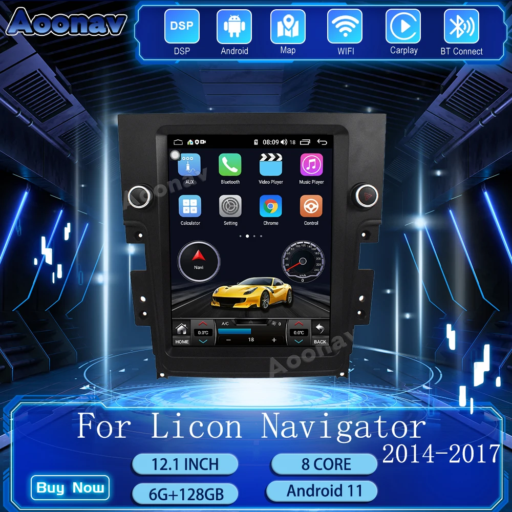 Автомобильная магнитола Android11 для Licon Navigator 2014, 2015, 2016, 2017, сенсорный экран Tesla, GPS-навигация, автомобильный мультимедийный плеер
Автомобильная магнитола Android11 для Licon Navigator 2014, 2015, 2016, 2017, сенсорный экран Tesla, GPS-навигация, автомобильный мультимедийный плеер