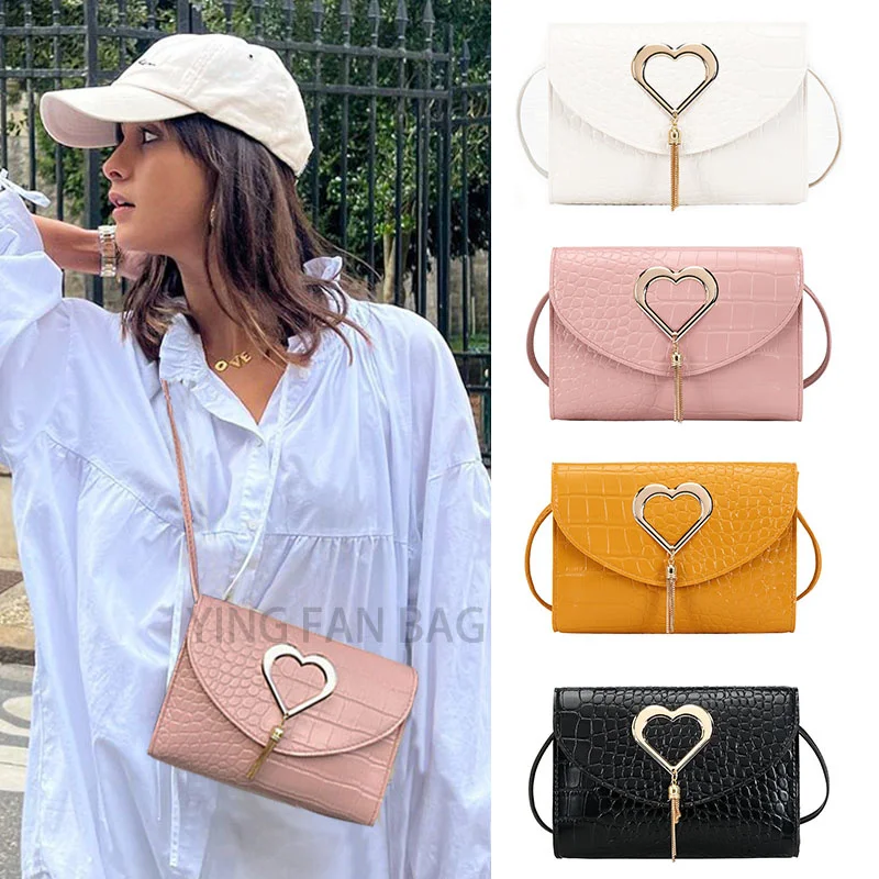 Sweet Heart Decoration Handbags PU Leather Shoulder Bags for Women Tassel Crossbody Bags Totes Bolso Feminina 2023 Wholesale
Sweet Heart Decoration Handbags PU Leather Shoulder Bags for Women Tassel Crossbody Bags Totes Bolso Feminina 2023 Wholesale