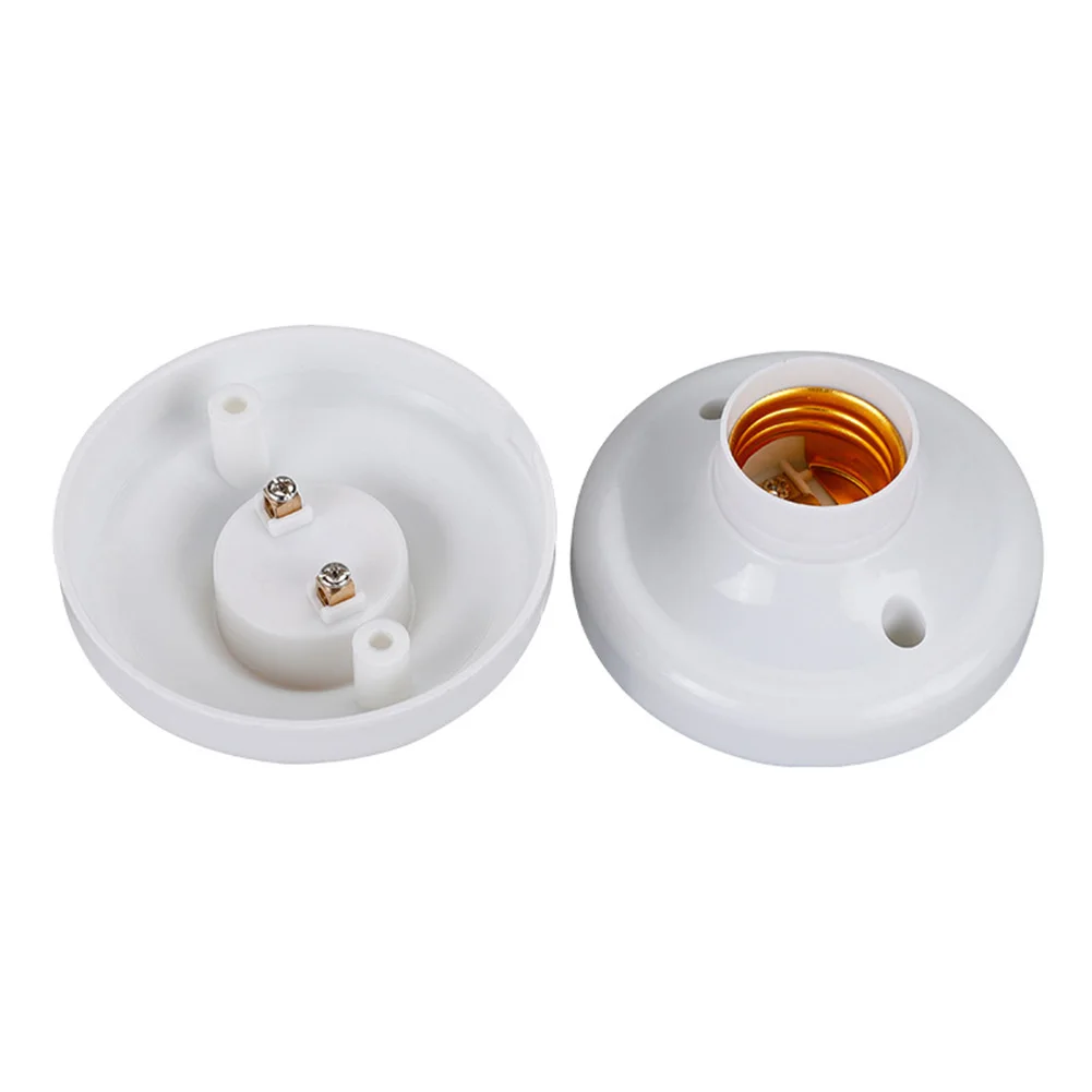 10Pcs E27 LED Light Bulb Holder Base Fitting Screw Cap Round Light Socket White Lamp Fixing Adapter Lighting Accessories
10Pcs E27 LED Light Bulb Holder Base Fitting Screw Cap Round Light Socket White Lamp Fixing Adapter Lighting Accessories