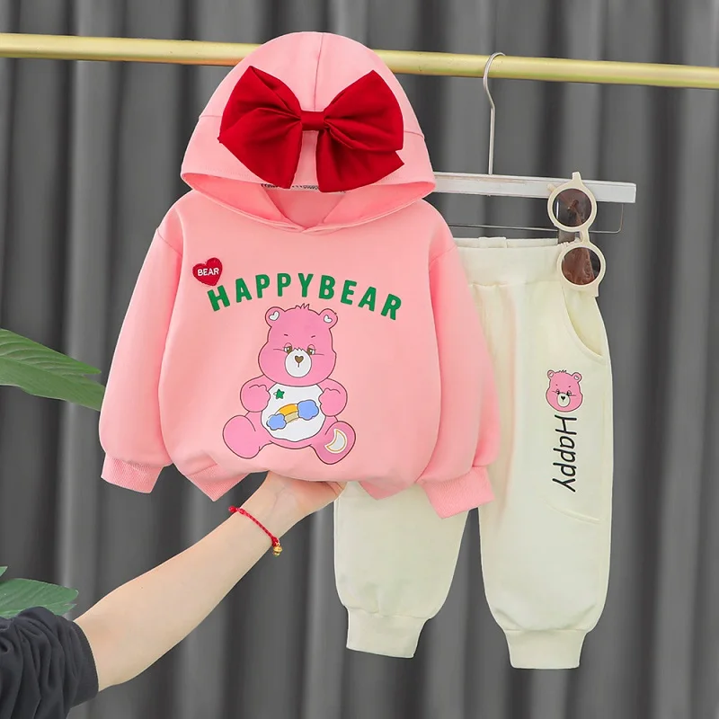 Cartoon printing girls set big Bow Hoodie and trousers Two-piece set 2022 Autumn new baby girls set Leisure Children’wear winter
Cartoon printing girls set big Bow Hoodie and trousers Two-piece set 2022 Autumn new baby girls set Leisure Children’wear winter
