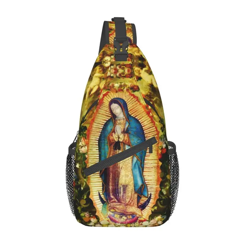 Casual Our Lady Of Guadalupe Mexican Virgin Mary Sling Bags for Travel Hiking Catholic Chest Crossbody Backpack Shoulder Daypack
Casual Our Lady Of Guadalupe Mexican Virgin Mary Sling Bags for Travel Hiking Catholic Chest Crossbody Backpack Shoulder Daypack