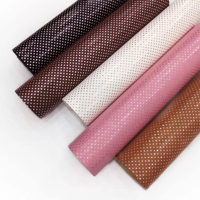 XHT Polka Small Dot Pattern Printed Colored PU Faux Leather Fabric Sheet for Making Shoe/Bag/DIY Accessories
XHT Polka Small Dot Pattern Printed Colored PU Faux Leather Fabric Sheet for Making Shoe/Bag/DIY Accessories