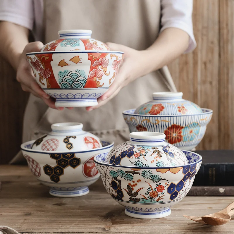 6 Inch Round Household Japanese Underglaze Ceramic Soup Bowl Steam Bowl Noodle Bowl with Lid Household
6 Inch Round Household Japanese Underglaze Ceramic Soup Bowl Steam Bowl Noodle Bowl with Lid Household