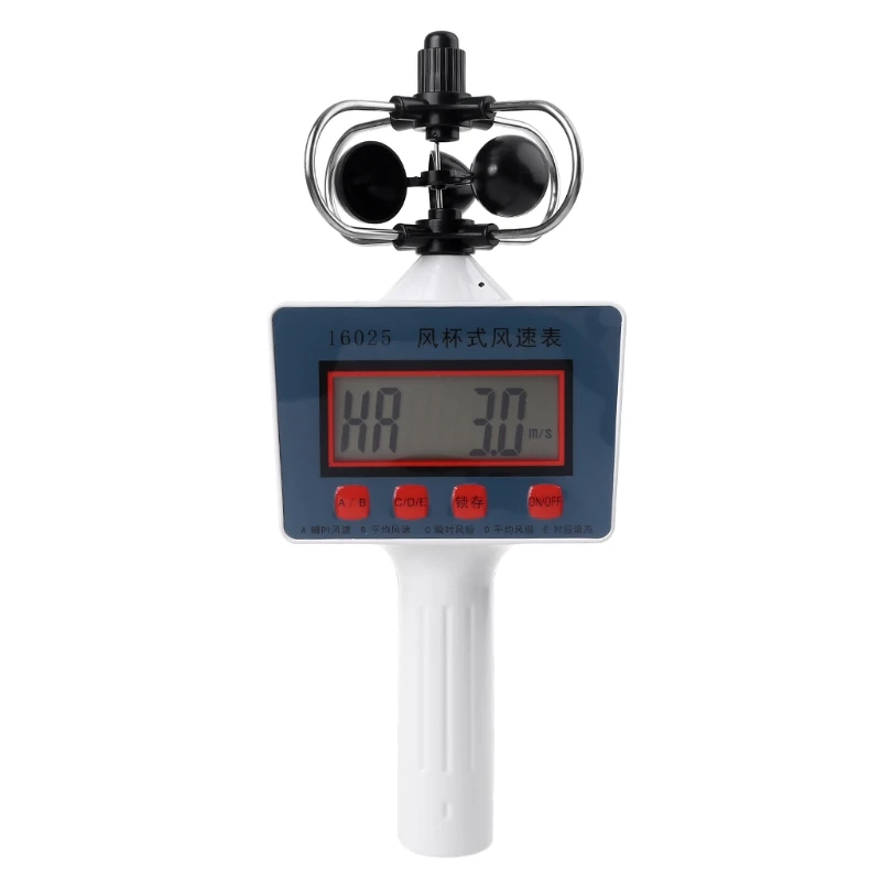 Cup Style Anemometer Wind Speed Gauge, High Sensitivity Professional Digital Average Wind Speed for Measuring Wind Drop Shipping
Cup Style Anemometer Wind Speed Gauge, High Sensitivity Professional Digital Average Wind Speed for Measuring Wind Drop Shipping