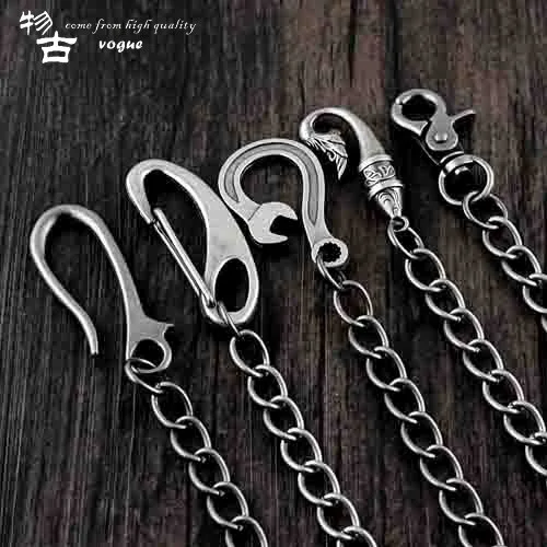Antique silver gray metal trouser chain anti-theft and anti loss long key chain Korean decorative jeans hanging decoration
Antique silver gray metal trouser chain anti-theft and anti loss long key chain Korean decorative jeans hanging decoration