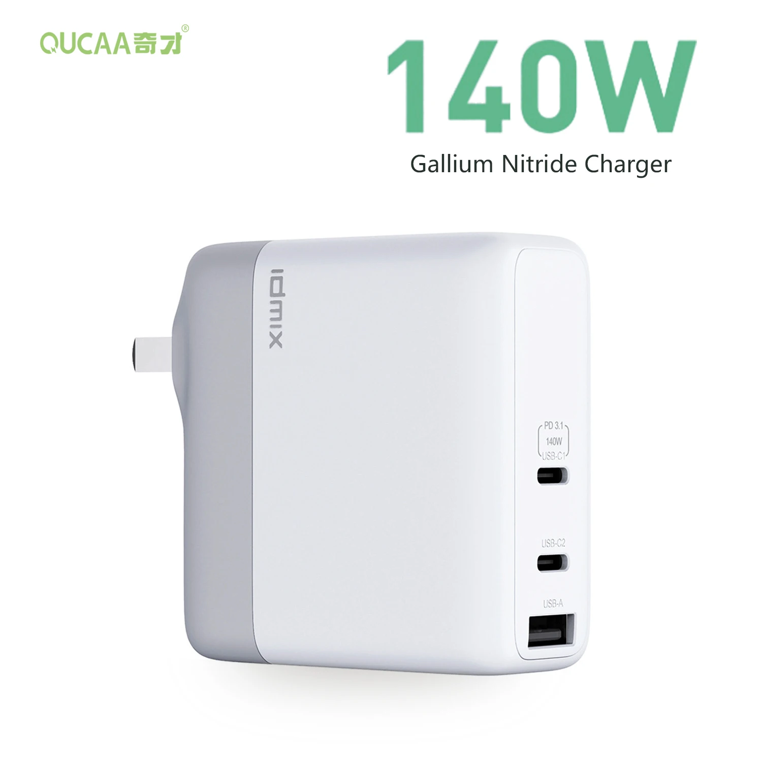 

140W Gallium Nitride USB Charger PD Smart Fast Charge Mobile Phone Charging Head QC3.1 Laptop Universal Fast Charge Source