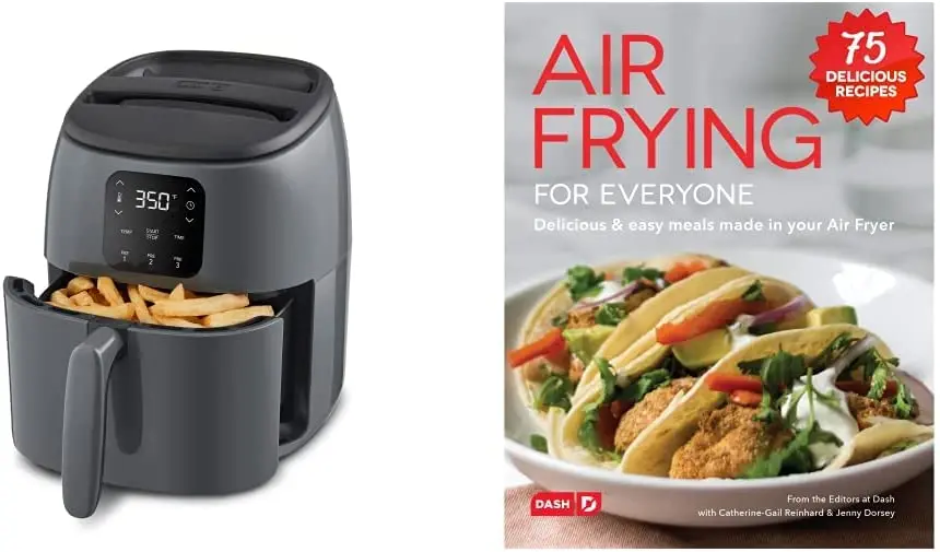 Free Shipping Tasti-Crisp™ Digital Air Fryer 2.6 Quart - Cool Grey & Air Fryer Recipe Book for Healthier + Delicious Meals
Free Shipping Tasti-Crisp™ Digital Air Fryer 2.6 Quart - Cool Grey & Air Fryer Recipe Book for Healthier + Delicious Meals