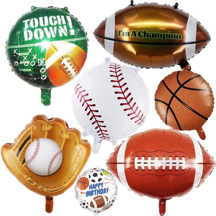 Football Baseball Foil Balloon American Football Foil Ballon Party Carnival Decoration Arrangement Baloon Boy Birthday Balon
Football Baseball Foil Balloon American Football Foil Ballon Party Carnival Decoration Arrangement Baloon Boy Birthday Balon