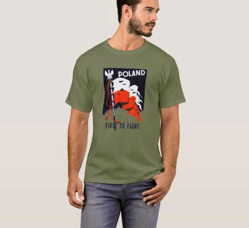 WWII Poland, First To Fight Poster Men T-Shirt Short Sleeve Casual 100% Cotton Shirts
WWII Poland, First To Fight Poster Men T-Shirt Short Sleeve Casual 100% Cotton Shirts