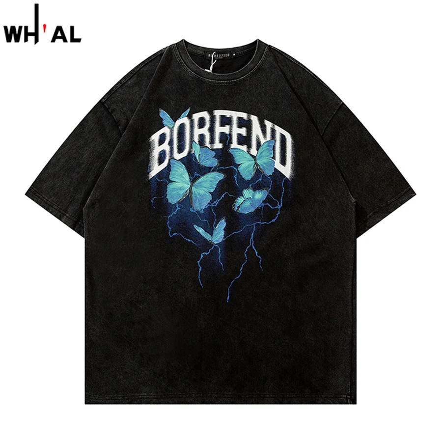 Мужская хлопковая футболка с коротким рукавом, черная футболка с принтом в уличном стиле, T370, лето 2022
Мужская хлопковая футболка с коротким рукавом, черная футболка с принтом в уличном стиле, T370, лето 2022