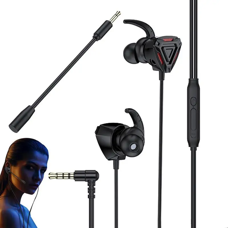 Earbuds For Gaming With Mic Gaming In-Ear Earbuds 3.5mm Jack Earphones Headset Stereo Headphone With Detachable Dual Microphone
Earbuds For Gaming With Mic Gaming In-Ear Earbuds 3.5mm Jack Earphones Headset Stereo Headphone With Detachable Dual Microphone