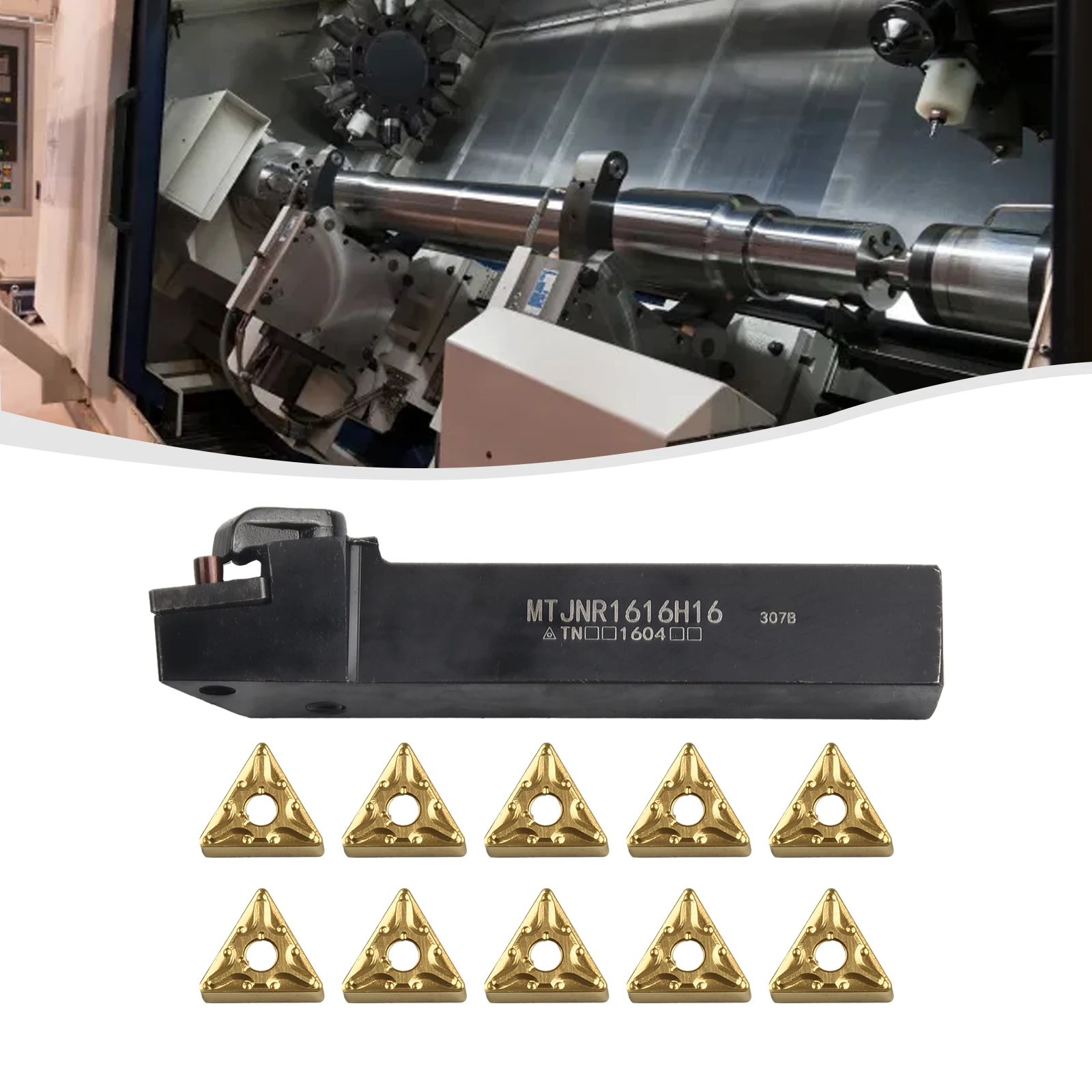 Держатель токарного станка с 10 лезвиями TNMG160408 MA TNMG332 MA VP15TF
Держатель токарного станка с 10 лезвиями TNMG160408 MA TNMG332 MA VP15TF