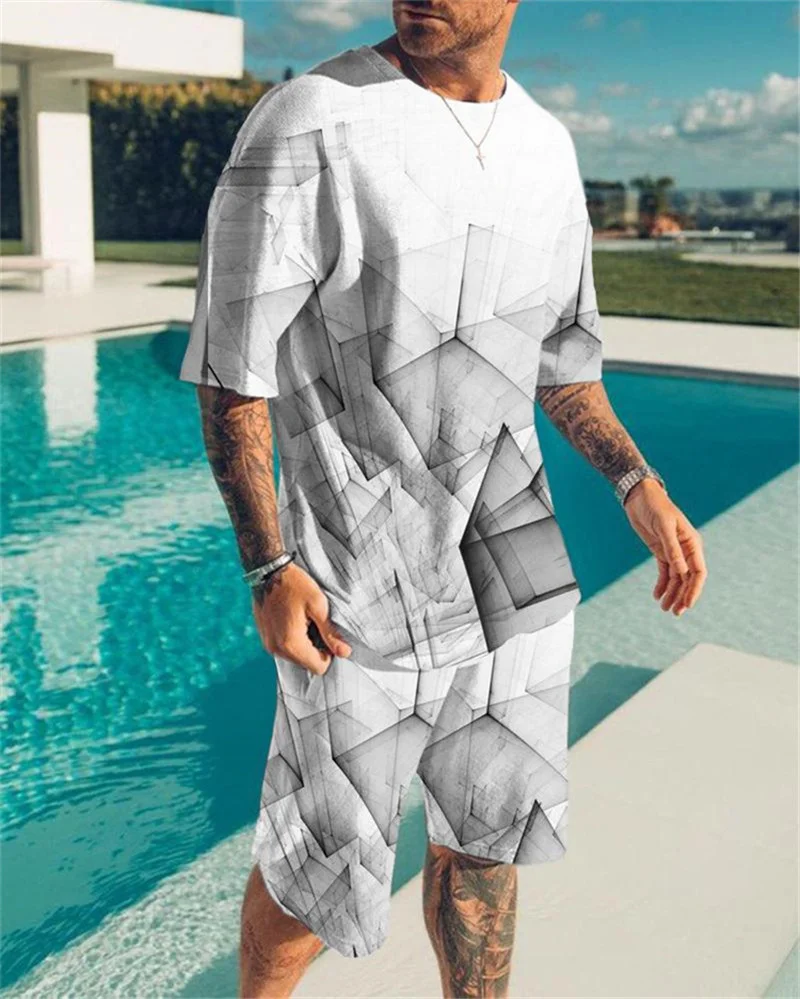 2022 new 3d creative fashion printing men's youth slim sports round neck bottoming T-shirt shorts suit
2022 new 3d creative fashion printing men's youth slim sports round neck bottoming T-shirt shorts suit