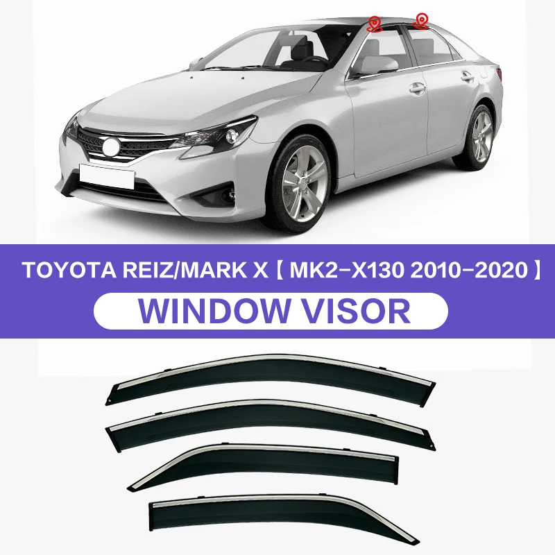 4 шт./комплект, Пластиковые оконные козырьки для TOYOTA REZI Mark X X120 X130 2004-2020
4 шт./комплект, Пластиковые оконные козырьки для TOYOTA REZI Mark X X120 X130 2004-2020
