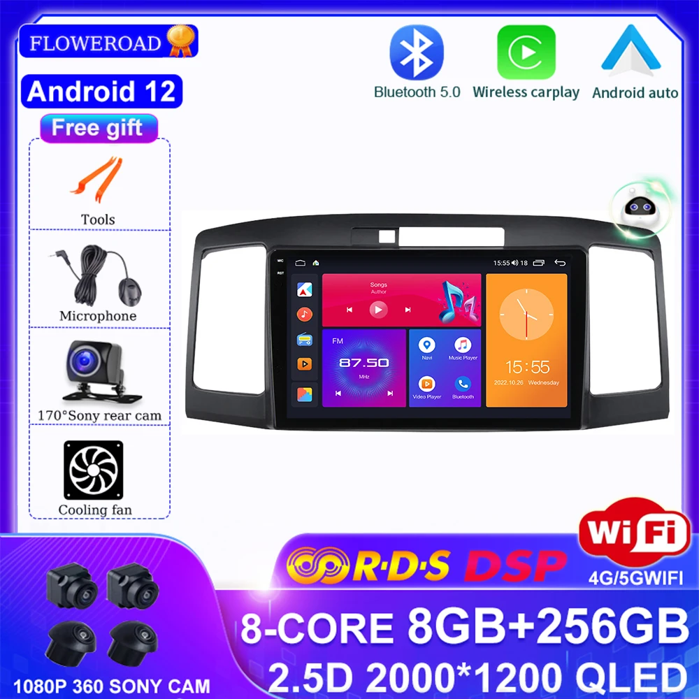 For Toyota Allion Premio T240 2001 - 2007 Car Radio Multimedia Video Player Navigation GPS Android 12 No 2din 2 din dvd RDS IPS
For Toyota Allion Premio T240 2001 - 2007 Car Radio Multimedia Video Player Navigation GPS Android 12 No 2din 2 din dvd RDS IPS