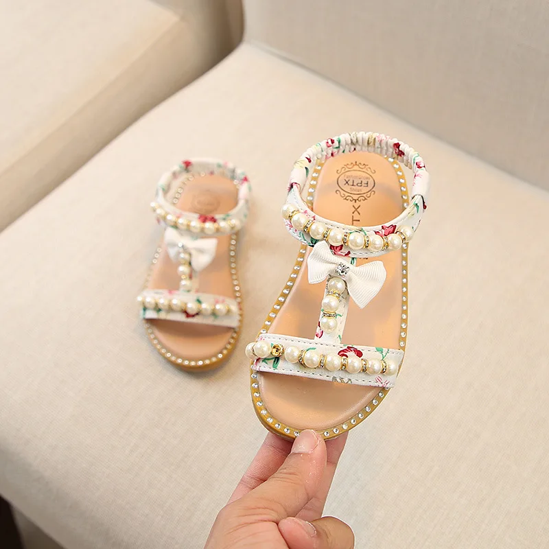 Girls Sandals Kids New Summer Roman Shoes Elegant Pearl Rhinestone Party Princess Shoe Flats Casual Girl Beach Sandal
Girls Sandals Kids New Summer Roman Shoes Elegant Pearl Rhinestone Party Princess Shoe Flats Casual Girl Beach Sandal