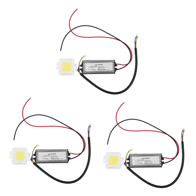 3X 50W LED Driver Waterproof IP67 Power Supply High Power Adapter + 50W LED Chip Bulb Energy Saving for DIY Daylight
3X 50W LED Driver Waterproof IP67 Power Supply High Power Adapter + 50W LED Chip Bulb Energy Saving for DIY Daylight