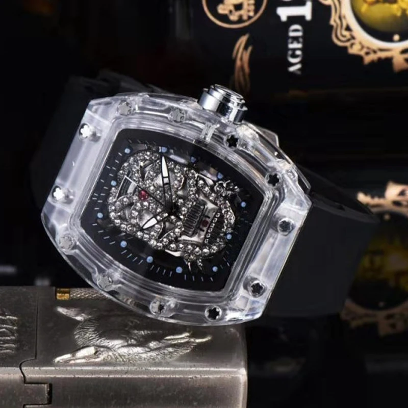 Automatic date watch limited edition men's top brand luxury full-featured quartz watch silicone strap
Automatic date watch limited edition men's top brand luxury full-featured quartz watch silicone strap