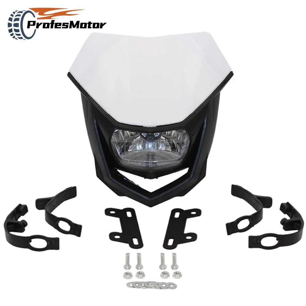 H4 35W Motorcycle Headlight Fairing White Off Road Headlight Enduro Headlamp Streetfighter For Yamaha YZ WR YZF WRF
H4 35W Motorcycle Headlight Fairing White Off Road Headlight Enduro Headlamp Streetfighter For Yamaha YZ WR YZF WRF