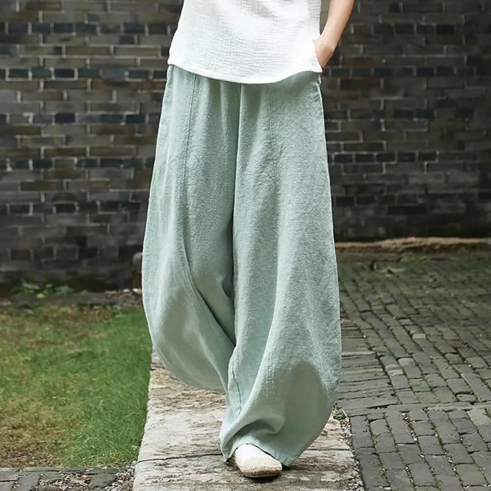 2022 Women Bloomers Solid Color Oversized Vintage Wide Leg Pants Elastic Waist Lady Trousers Female Clothing
2022 Women Bloomers Solid Color Oversized Vintage Wide Leg Pants Elastic Waist Lady Trousers Female Clothing