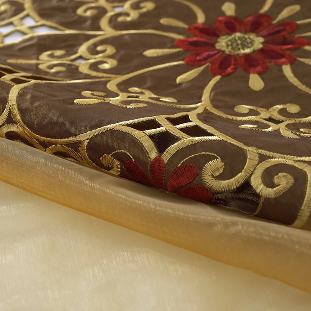 European Court Handmade Tablecloth Celebrations 40x250cm Brown&Red Embroidered Hollow 1pc Brand New High Quality
European Court Handmade Tablecloth Celebrations 40x250cm Brown&Red Embroidered Hollow 1pc Brand New High Quality