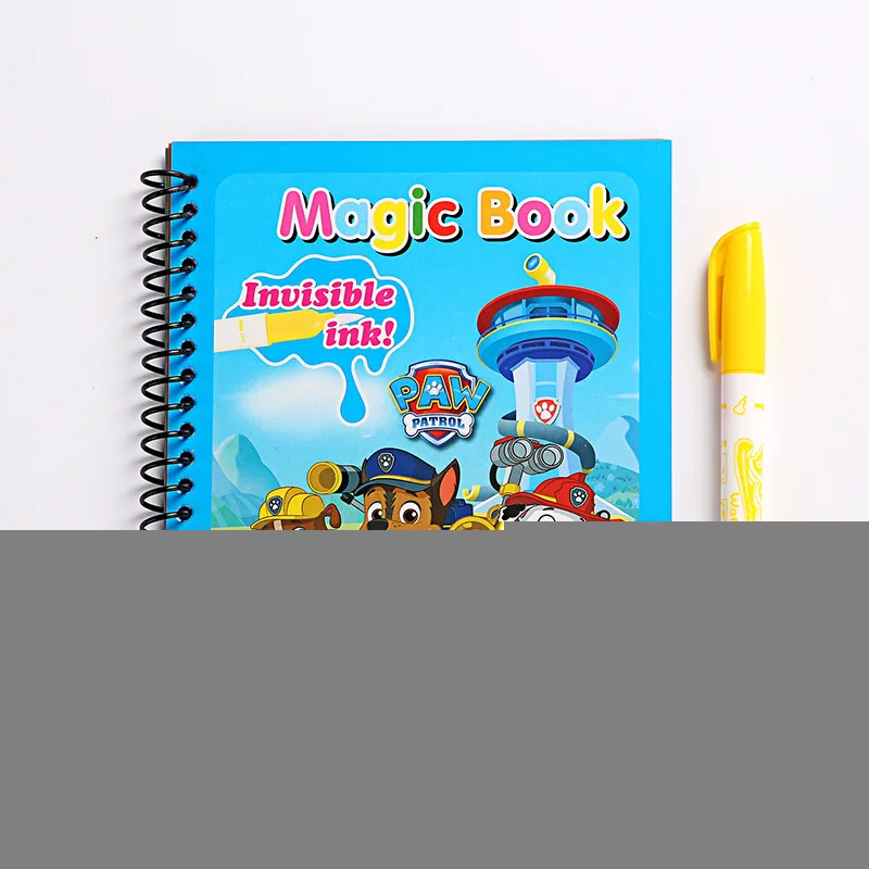 

Paw Patrol Toys Puzzle Painting Graffiti Book Cartoon Anime Chase Marshall Skye DIY Magical Watercolor Paint Book for Kids Gifts
