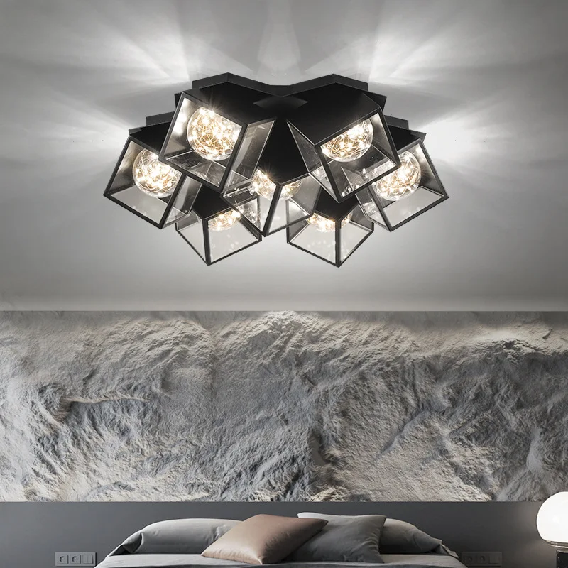 Modern Glass Ceiling Light Ceiling Pendant Lamp LED Copper Wire Lighting Black White Luxury Bedroom Remote Control Ceiling Light 
Modern Glass Ceiling Light Ceiling Pendant Lamp LED Copper Wire Lighting Black White Luxury Bedroom Remote Control Ceiling Light