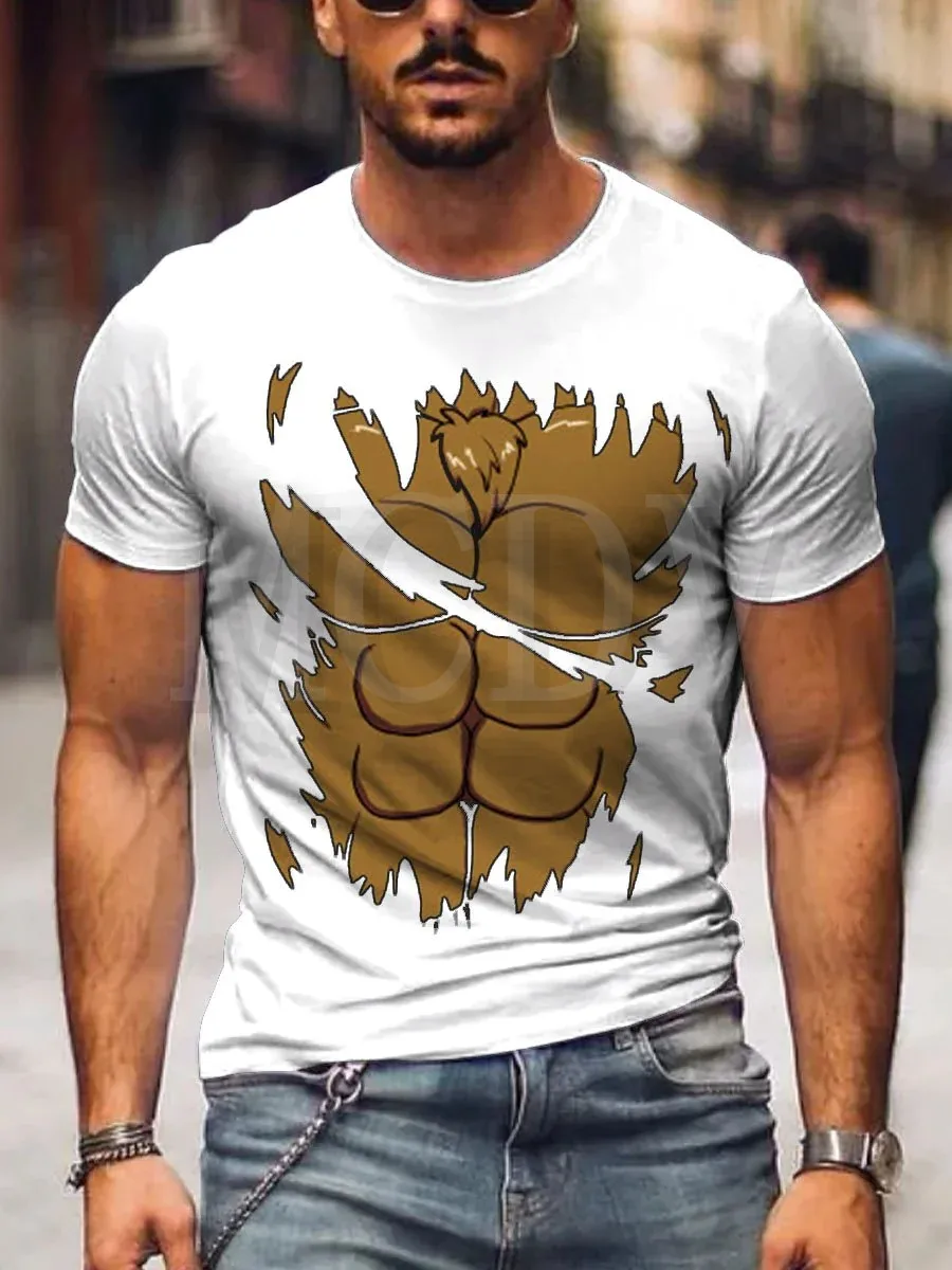 2023 Summer Men's Superbear Leather Bear T-Shirt The Colorful The Best He Him Hole LGBT3D Printed T Shirt
2023 Summer Men's Superbear Leather Bear T-Shirt The Colorful The Best He Him Hole LGBT3D Printed T Shirt