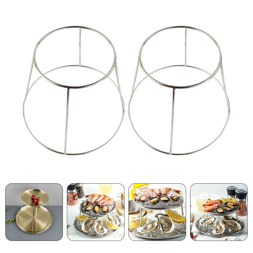 2 Pcs Metal Platters Stand Pizza Box Riser Serving Bread Cooling Rack Desktop Accessories Circle Tray Holder
2 Pcs Metal Platters Stand Pizza Box Riser Serving Bread Cooling Rack Desktop Accessories Circle Tray Holder