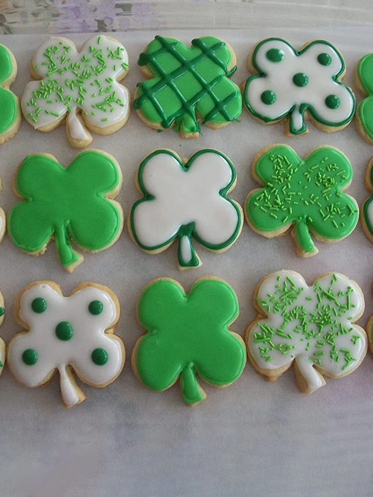 4Pcs Shamrock Cookie Cutters Mold Shamrock Cookie Cutter Four Leaf Clover Shaped Cookie Cutters Baking Decorative Party Supplies
4Pcs Shamrock Cookie Cutters Mold Shamrock Cookie Cutter Four Leaf Clover Shaped Cookie Cutters Baking Decorative Party Supplies