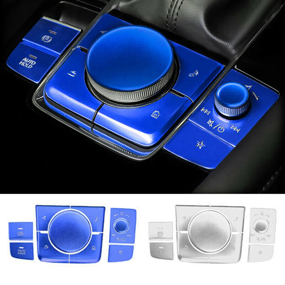 10pcs Aluminum Alloy Multimedia Button Cover Blue/Silver/red For Mazda 3 2019-2021 / Mazda CX-30 2020-2021 Button Decoration
10pcs Aluminum Alloy Multimedia Button Cover Blue/Silver/red For Mazda 3 2019-2021 / Mazda CX-30 2020-2021 Button Decoration