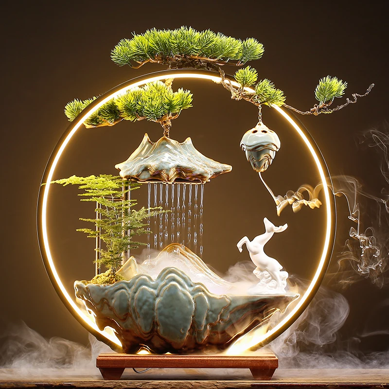Lucky Circulating Water Fountains Home Decoratoon Ornament Home Entrance Living Room Desktop Office Desk Decoration Figurines
Lucky Circulating Water Fountains Home Decoratoon Ornament Home Entrance Living Room Desktop Office Desk Decoration Figurines