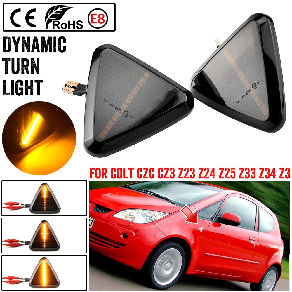 Smoked Dynamic LED Side Marker Light Amber Turn Signal Blinker Lamp For Mitsubishi Colt CZC CZ3 Z23 Z24 Z25 Z33 Z34 Z3 2004-2012
Smoked Dynamic LED Side Marker Light Amber Turn Signal Blinker Lamp For Mitsubishi Colt CZC CZ3 Z23 Z24 Z25 Z33 Z34 Z3 2004-2012