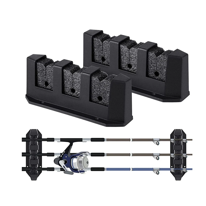 Quality Fishing Rod Holder 1 Pair Wall Mount Fishing Rod Rack Black Horizontal Rod Holder 7.8 Inch Garage Fishing Pole Holder
Quality Fishing Rod Holder 1 Pair Wall Mount Fishing Rod Rack Black Horizontal Rod Holder 7.8 Inch Garage Fishing Pole Holder