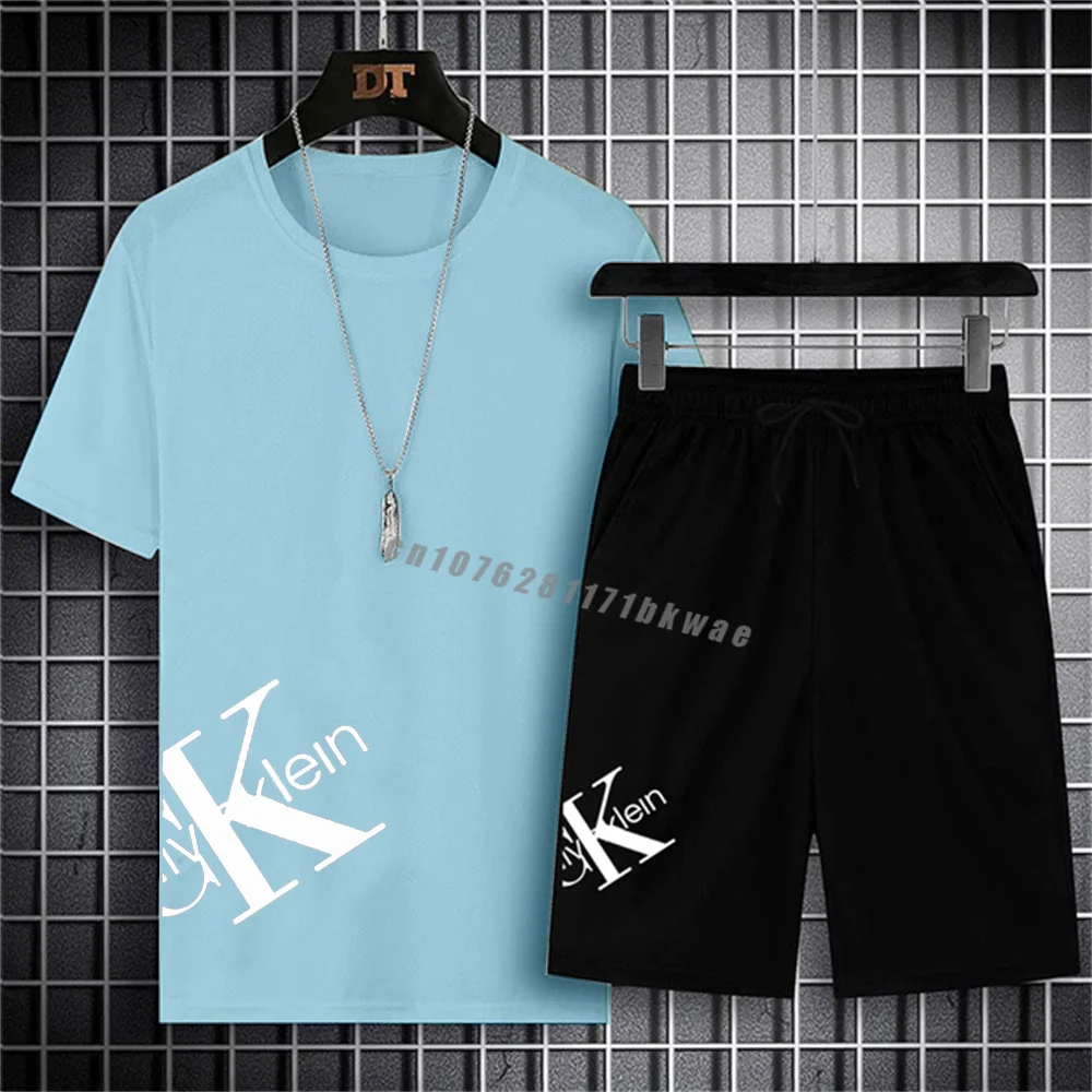 Men's sports suit Fitness top suit Short-sleeved T-shirt + trousers Men's fashion sports jogging high-quality pure cotton 2-piec
Men's sports suit Fitness top suit Short-sleeved T-shirt + trousers Men's fashion sports jogging high-quality pure cotton 2-piec